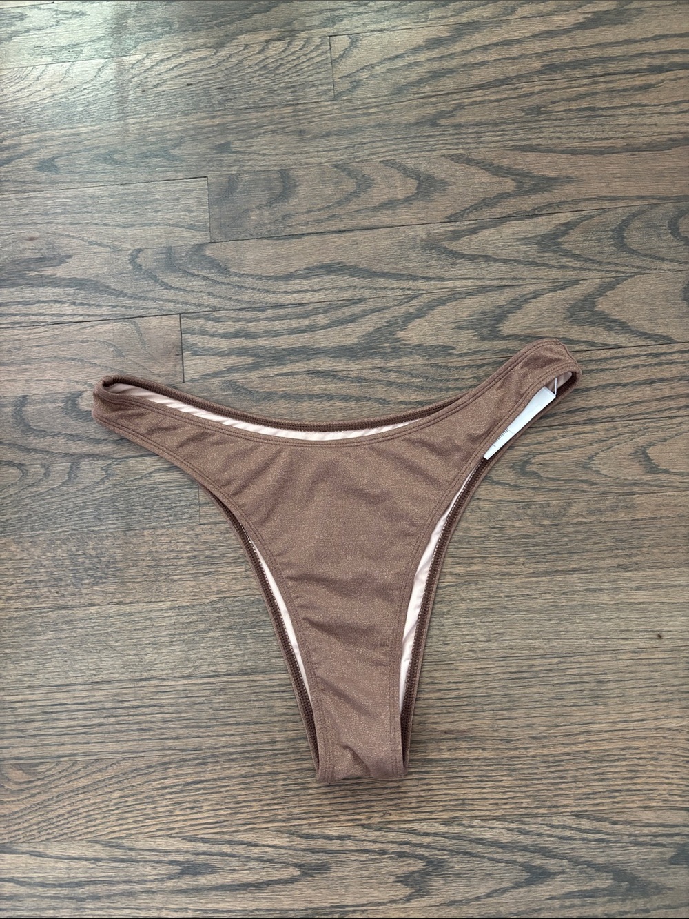 Cupshe Brown High-Cut Bikini Bottom